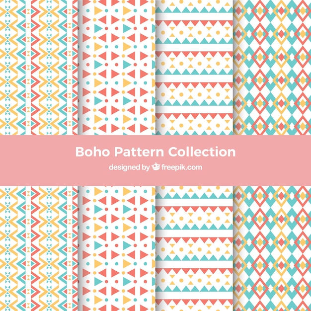 Decorative pattern in boho style