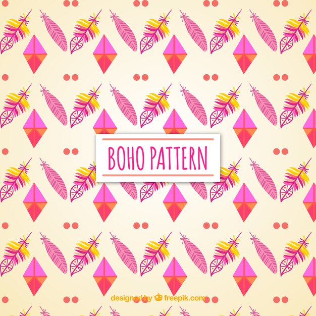 Decorative pattern in boho style