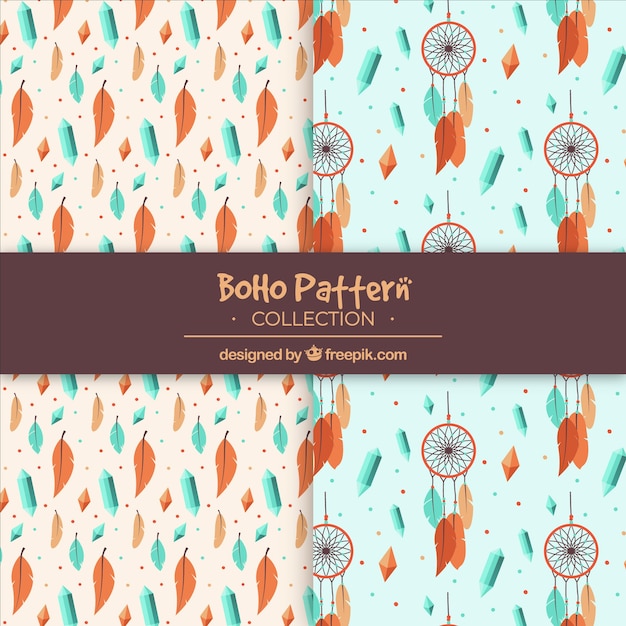 Decorative pattern in boho style