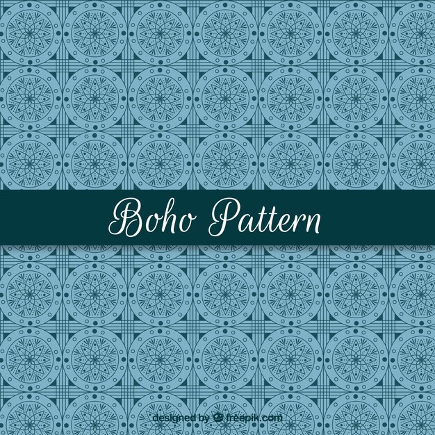 Decorative pattern in boho style