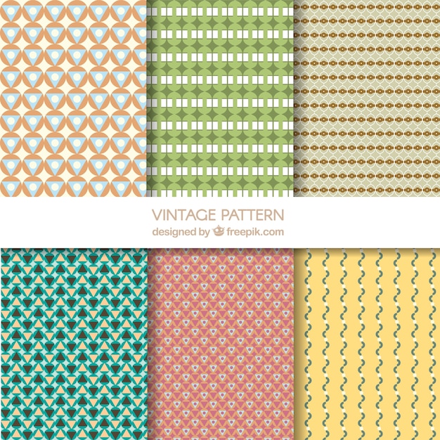 Decorative patterns of abstract shapes