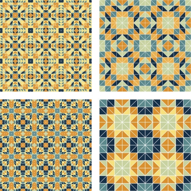 Free vector decorative patterns collection