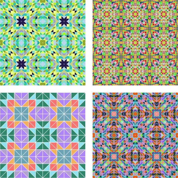 Free Vector decorative patterns collection