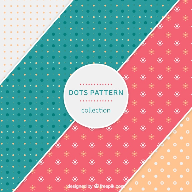 Decorative patterns of polka dots