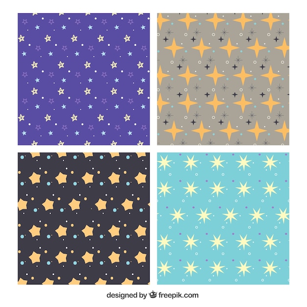 Decorative patterns with stars
