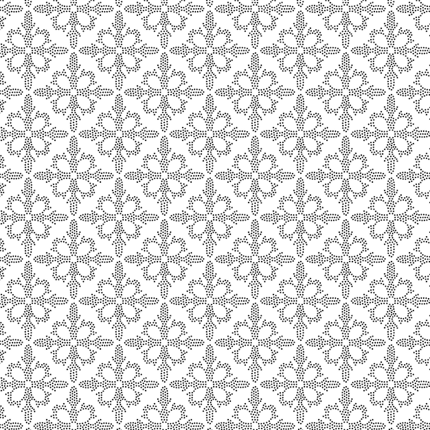 Decorative pointillism pattern design background