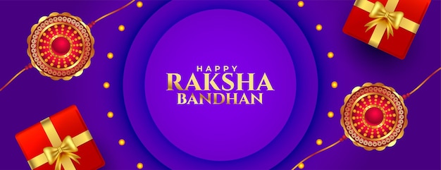 Decorative raksha bandhan indian festival purple background