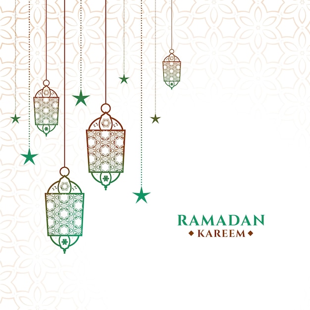 Decorative ramadan kareem background