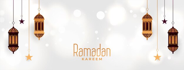 Decorative ramadan kareem eid festival banner design