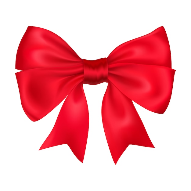 Decorative red bow