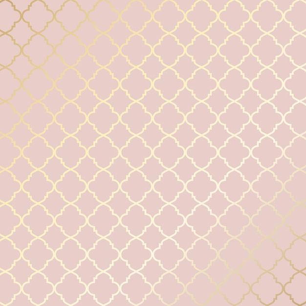 Decorative rose gold ethnic patterned background