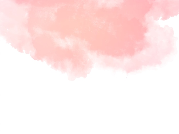 装飾的な柔らかいピンクの水彩テクスチャ背景ベクトル