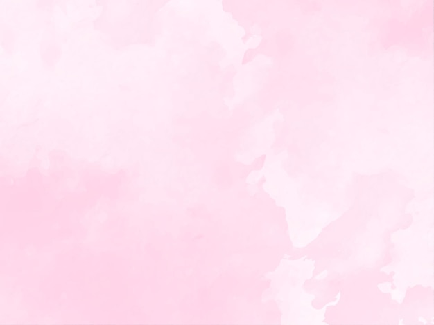 Decorative soft pink watercolor texture design background vector