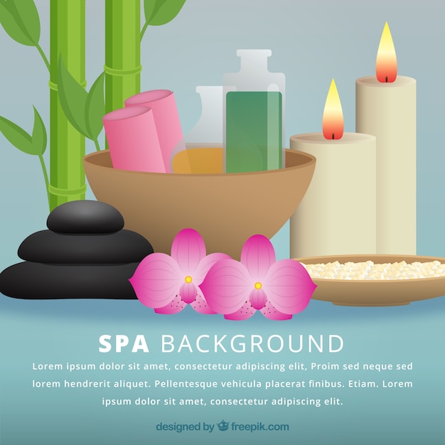 Decorative spa background