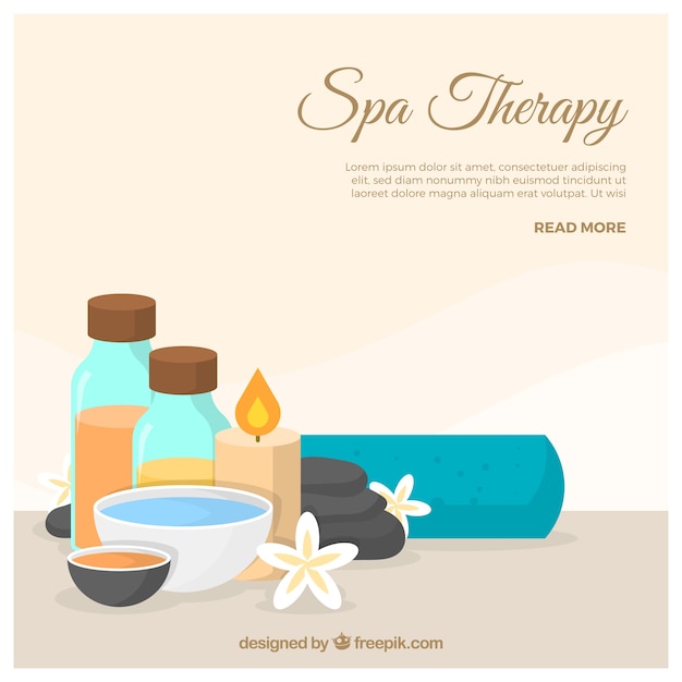 Free vector decorative spa background