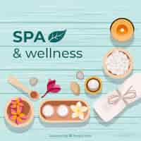 Free vector decorative spa background