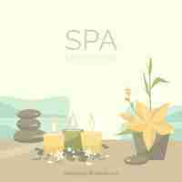 Free vector decorative spa background