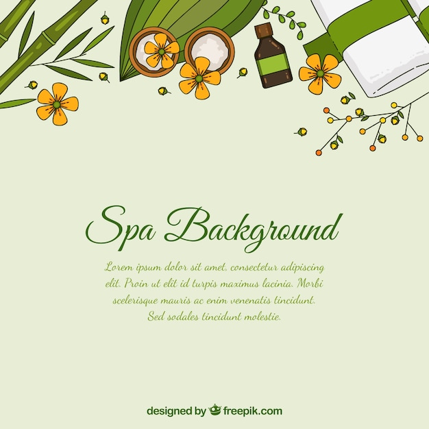 Decorative spa background