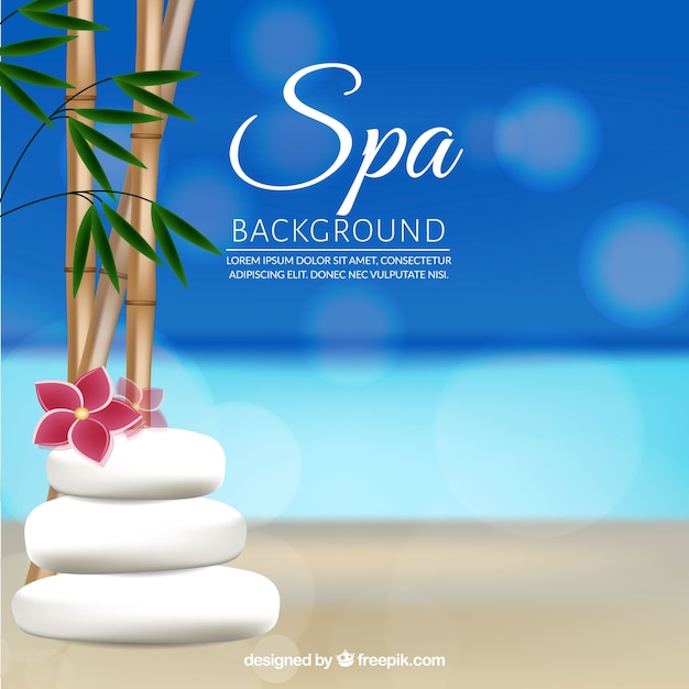 Free vector decorative spa background