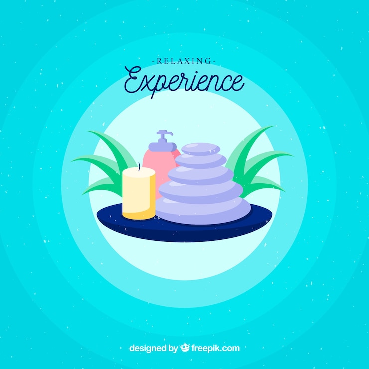Free Vector decorative spa background