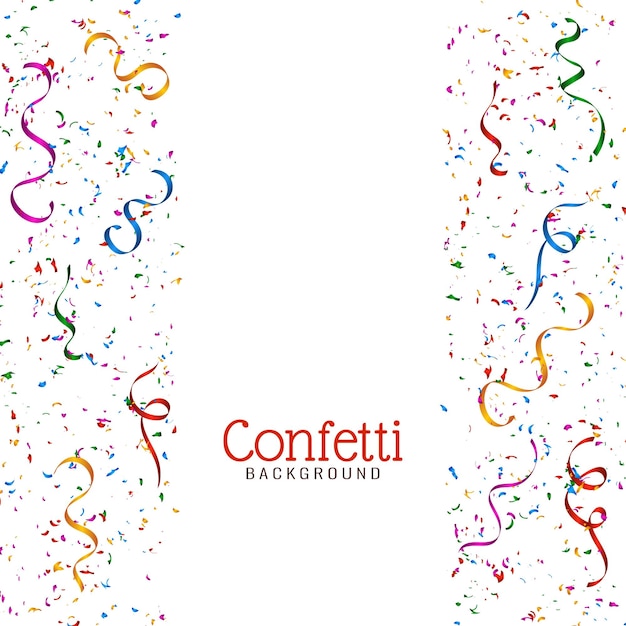 Decorative stylish colorful confetti background