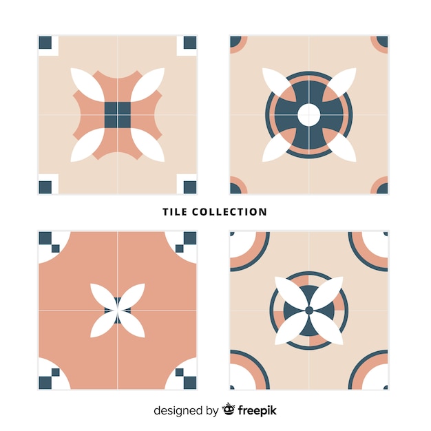 Free vector decorative tile collection