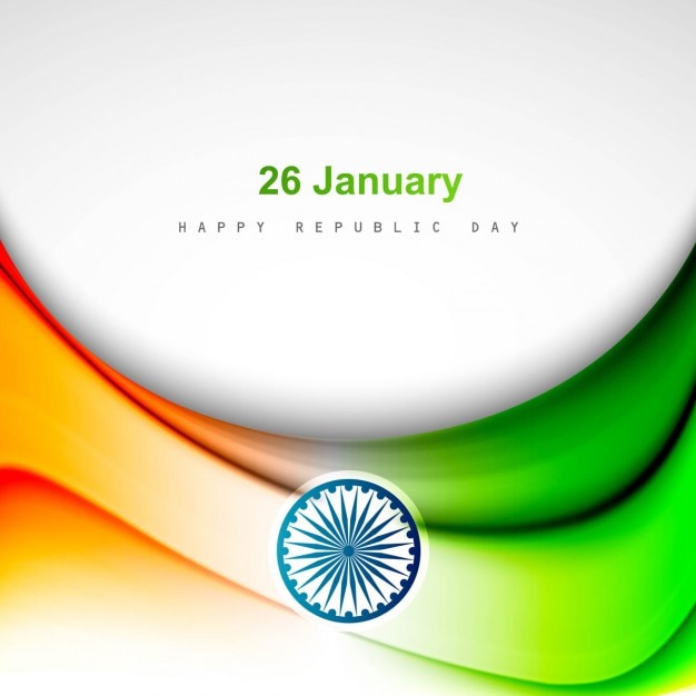 Free vector decorative tricolor indian background