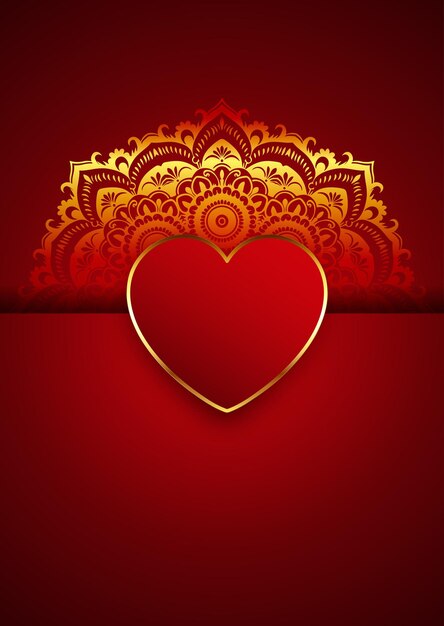 Decorative Valentines Day Background Design with Free Vector Download