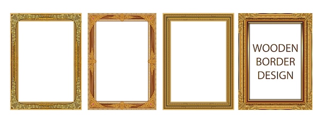 Decorative vintage frames and borders set