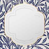 Free vector decorative vintage nature frame border vector pattern