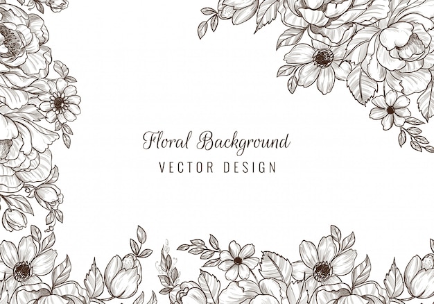 Free vector decorative wedding floral background