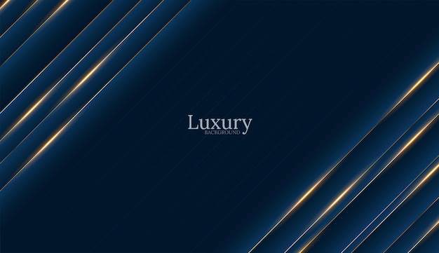 Deep Blue Luxury Gold Background