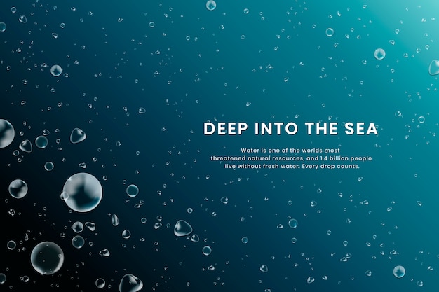 Free vector deep sea background