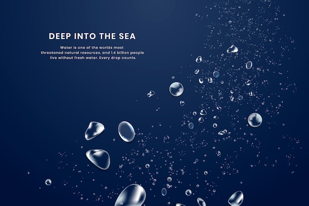 Free Vector deep sea background