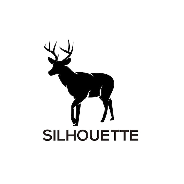 Deer silhouette design vector design illustration