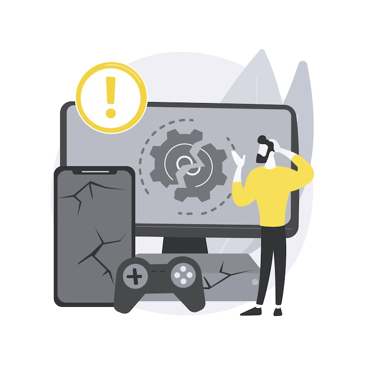Free Vector defective product abstract concept illustration.