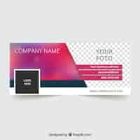 Free vector defocused business facebook cover