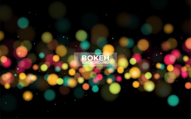 Defocused시 밤 필터링 된 bokeh 개요.