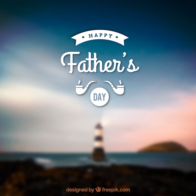 Free vector defocused lighthouse background