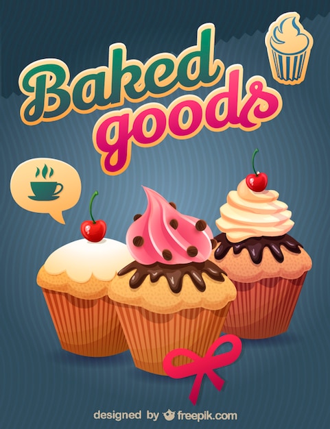 Delicious baked cupcakes