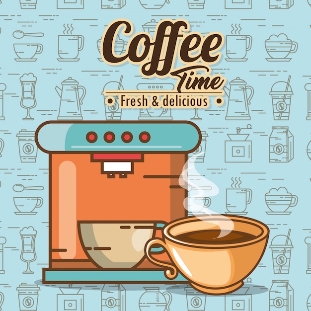 Free Vector Templates: Delicious Coffee Time Elements – Download Free Vector Illustrations