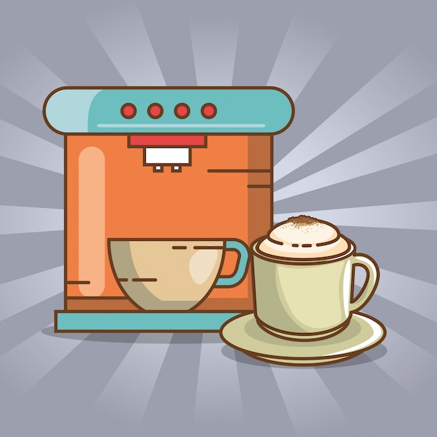 Free vector delicious coffee time elements