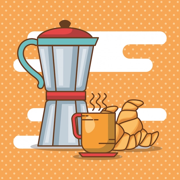 Free vector delicious coffee time elements