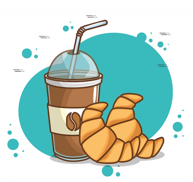 Free vector delicious coffee time elements