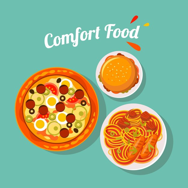 Delicious comfort food concept