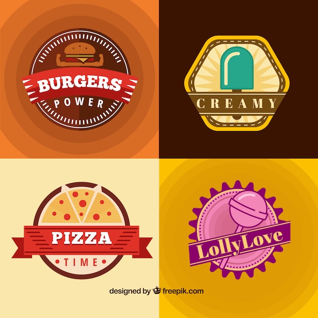 Delicious food badges