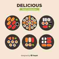 Free vector delicious food collection