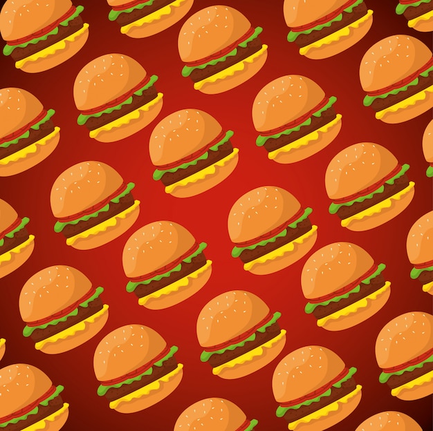 Delicious hamburger template