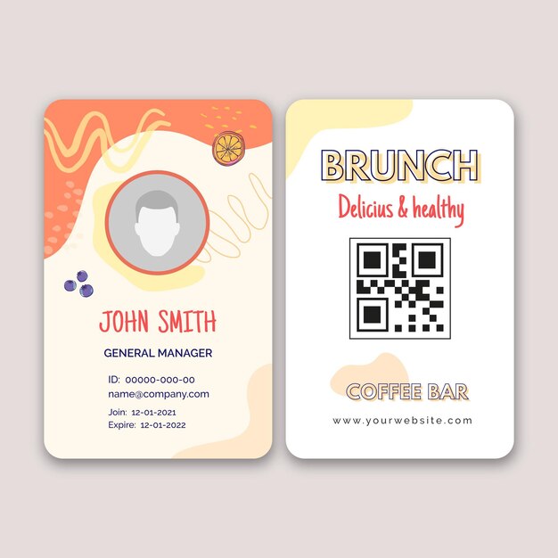 Delicious and healthy brunch banner
