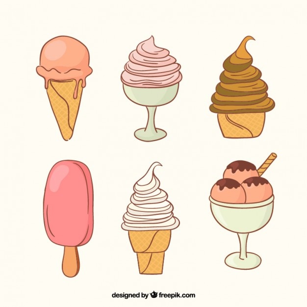 Delicious ice cream set